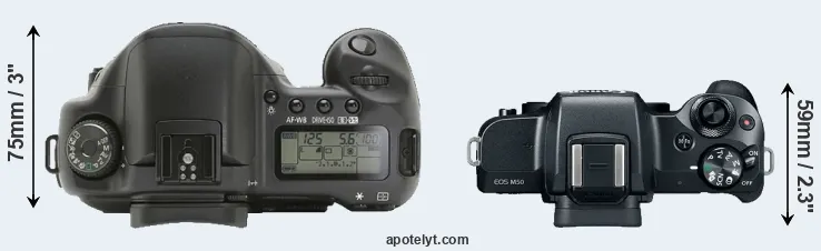 Compare 10D versus M50 top