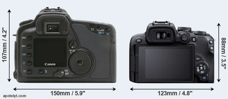 Comparison 10D or R10 rear