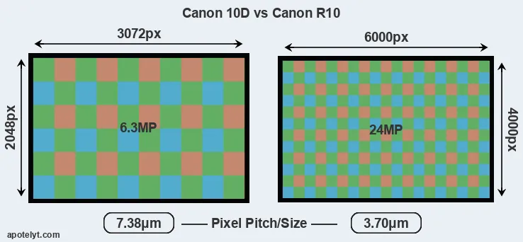 10D versus R10 MP