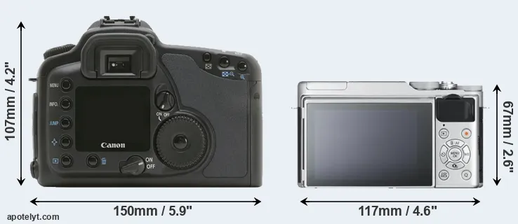 Comparison 10D or X-A10 rear