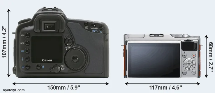 Comparison 10D or X-A5 rear