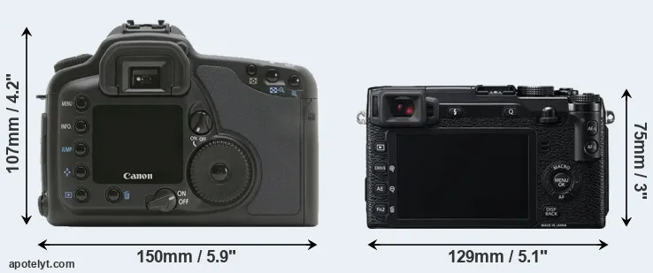 Comparison 10D or X-E2 rear