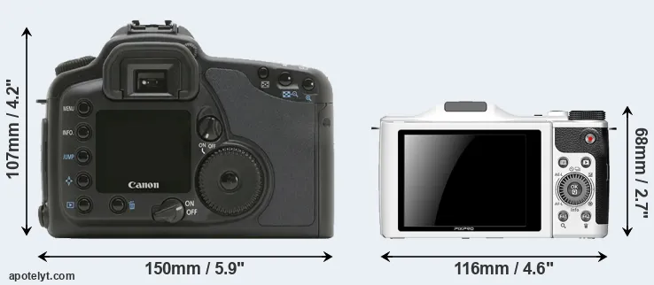 Comparison 10D or S-1 rear