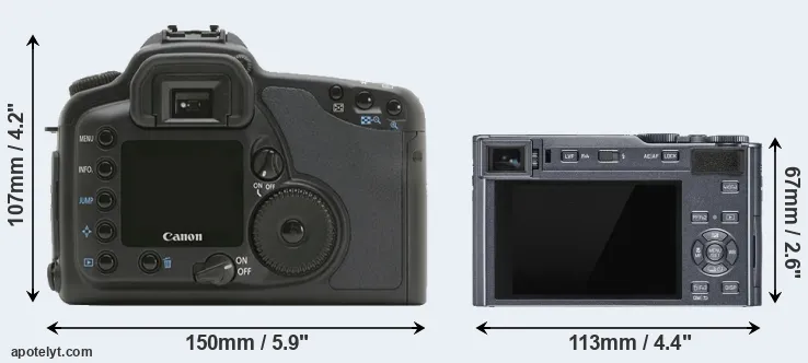 Comparison 10D or C-LUX rear