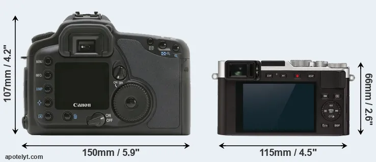 Comparison 10D or D-LUX 7 rear