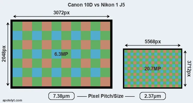 10D versus J5 MP