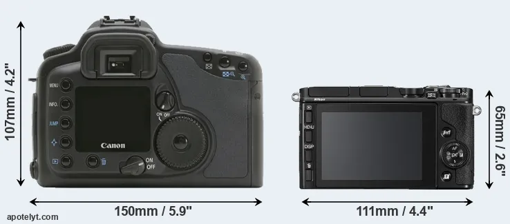 Comparison 10D or V3 rear