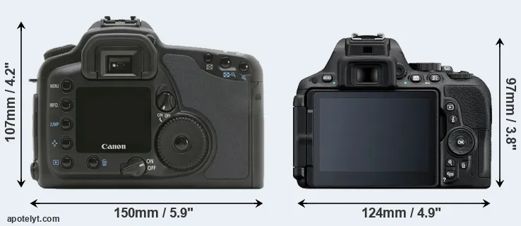 Comparison 10D or D5500 rear