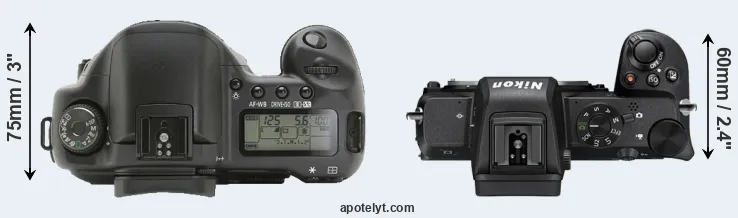 Compare 10D versus Z50 top
