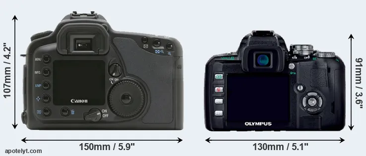 Comparison 10D or E-400 rear