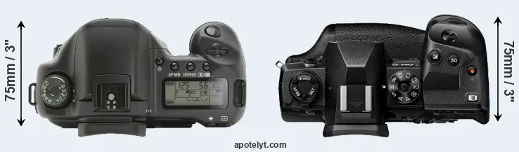 Compare 10D versus E-M1X top