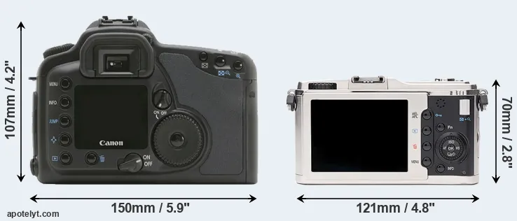 Comparison 10D or E-P1 rear