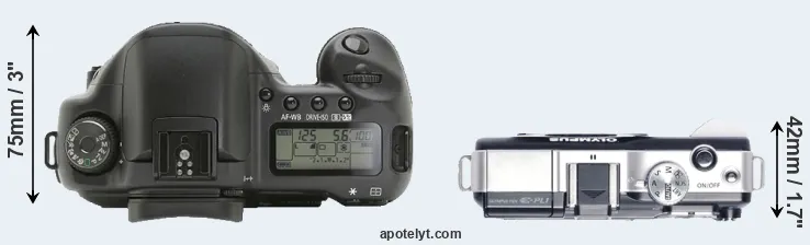 Compare 10D versus E-PL1 top