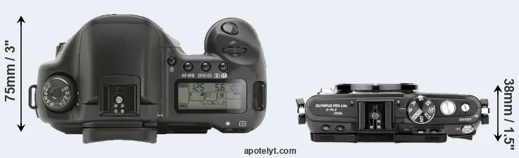 Compare 10D versus E-PL5 top