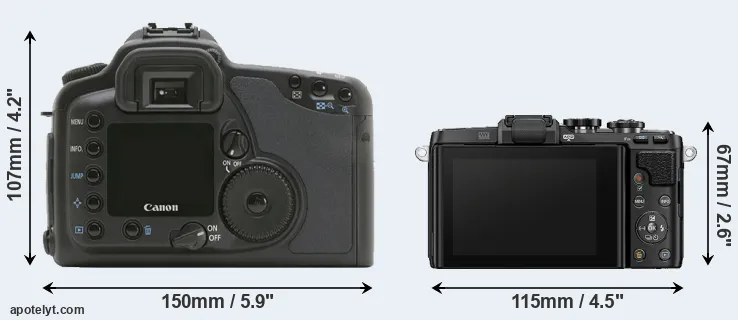 Comparison 10D or E-PL7 rear