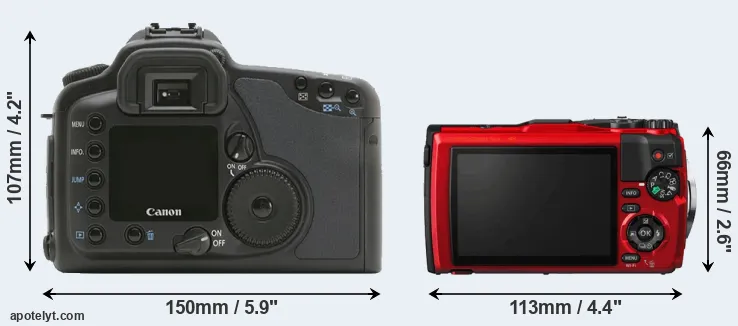 Comparison 10D or TG-5 rear