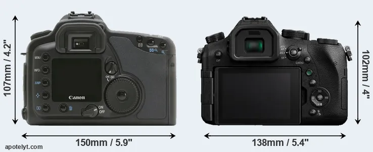 Comparison 10D or FZ2500 rear