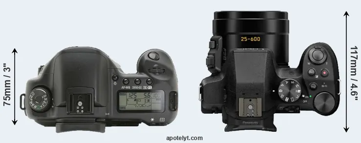 Compare 10D versus FZ300 top