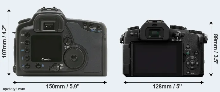 Comparison 10D or G85 rear