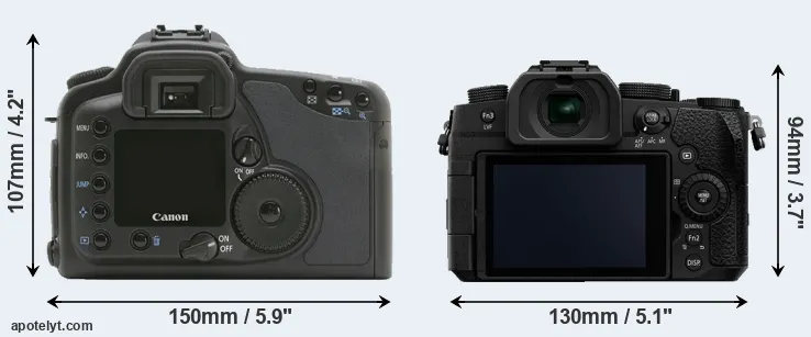 Comparison 10D or G95 rear
