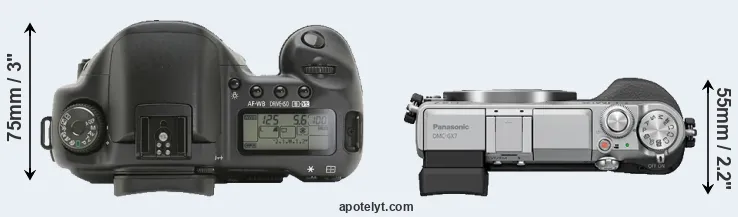 Compare 10D versus GX7 top