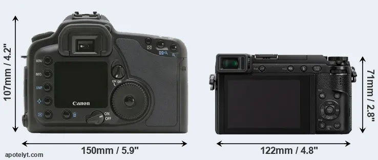 Comparison 10D or GX80 rear