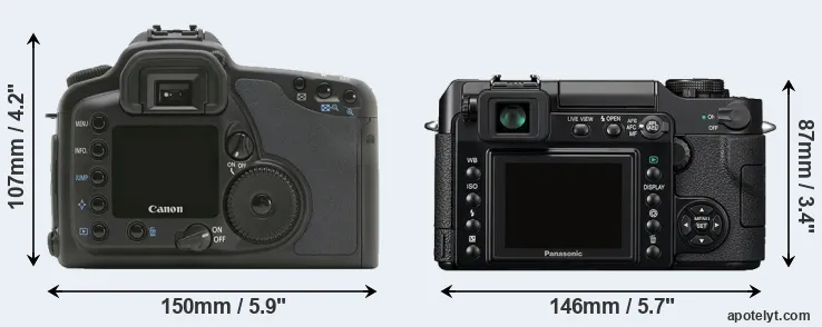 Comparison 10D or L1 rear
