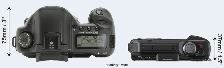 Compare 10D versus TS7 top