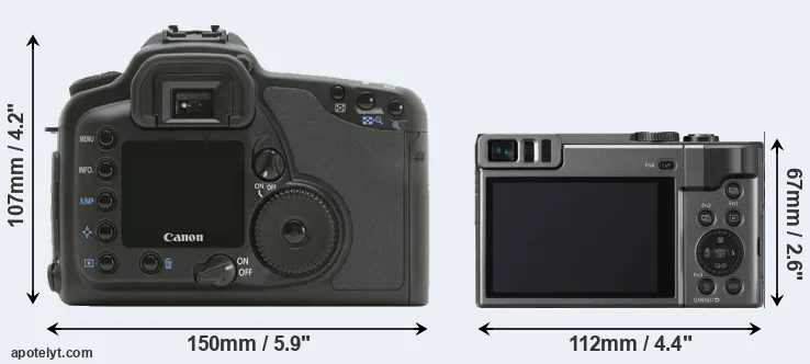 Comparison 10D or ZS70 rear