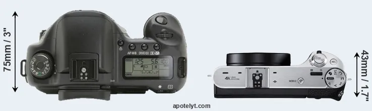 Compare 10D versus NX500 top