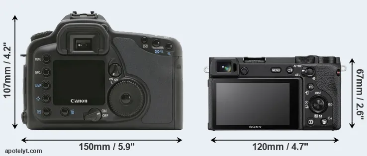 Comparison 10D or A6600 rear