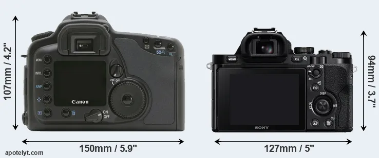 Comparison 10D or A7 rear