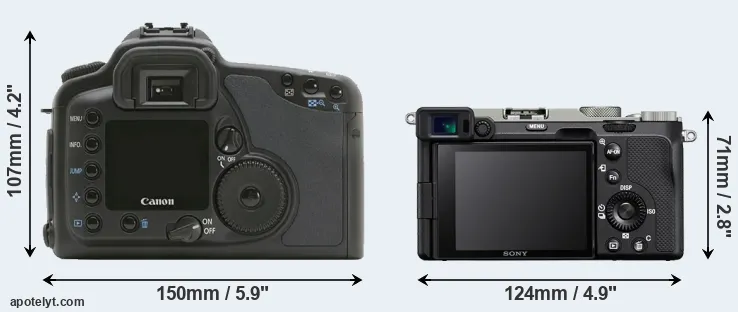 Comparison 10D or A7C rear