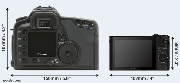 Comparison 10D or HX80 rear
