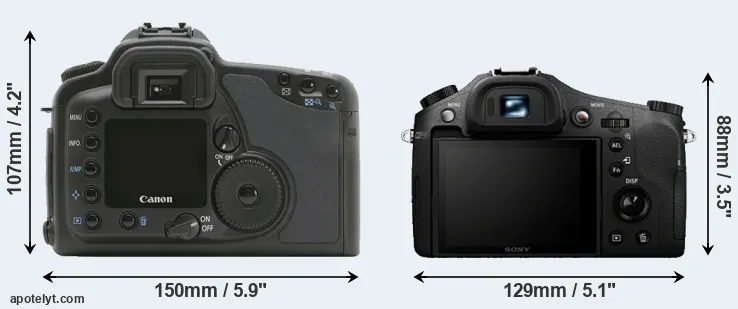 Comparison 10D or RX10 rear