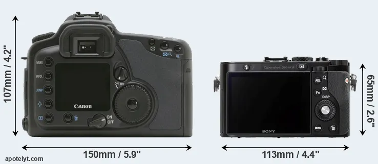 Comparison 10D or RX1R rear