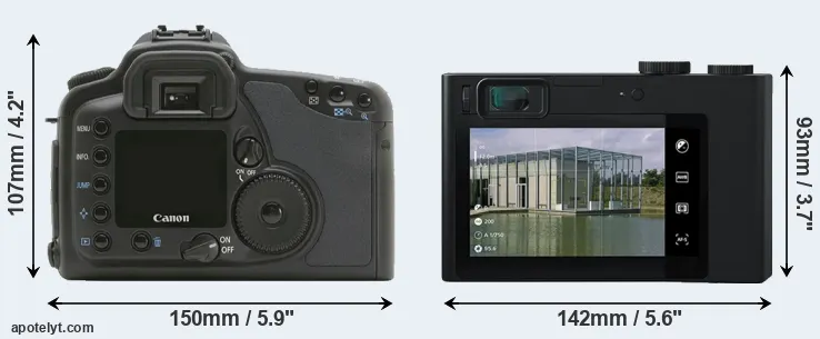 Comparison 10D or ZX1 rear