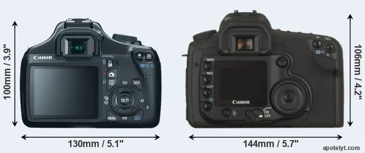 Comparison 1100D or 20D rear