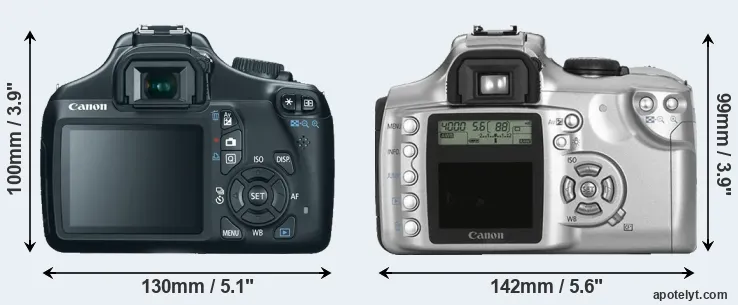 Comparison 1100D or 300D rear