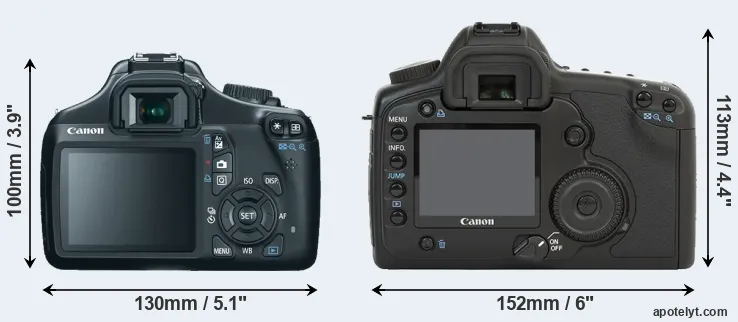 Comparison 1100D or 5D rear