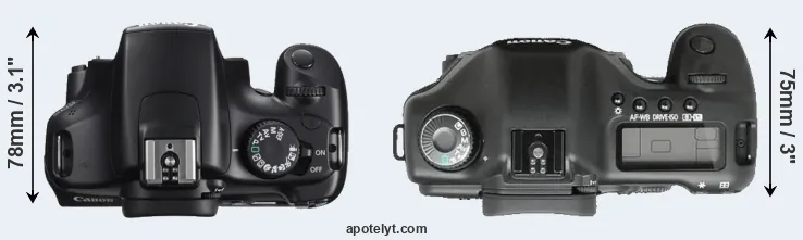 Compare 1100D versus 5D top