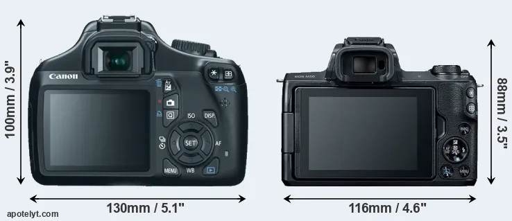 Comparison 1100D or M50 rear