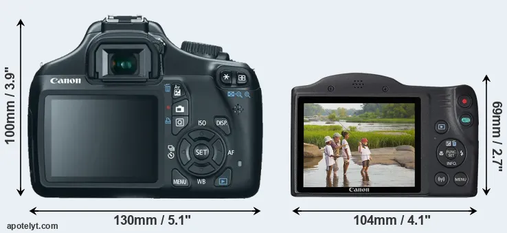 Comparison 1100D or SX430 rear