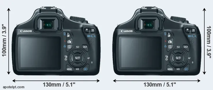 Comparison 1100D or T3 rear