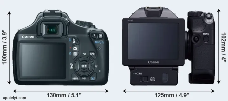 Comparison 1100D or XC10 rear