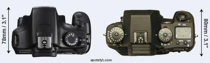 Compare 1100D versus N Digital top