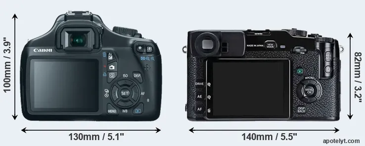 Comparison 1100D or X-Pro1 rear