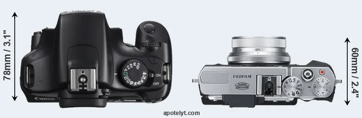 Compare 1100D versus X30 top