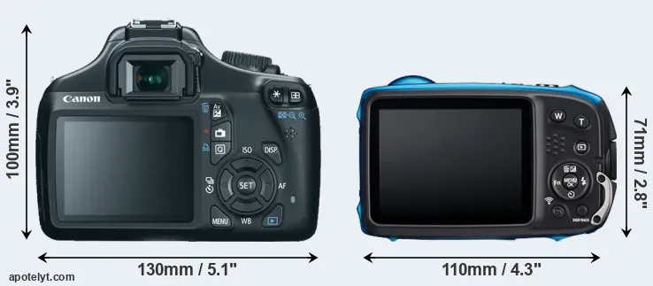 Comparison 1100D or XP140 rear