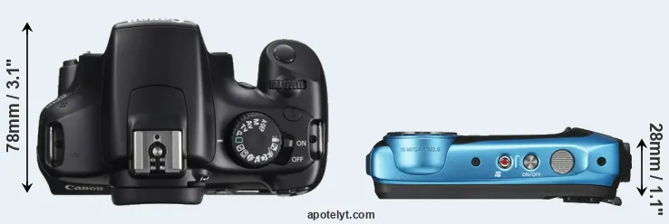 Compare 1100D versus XP140 top